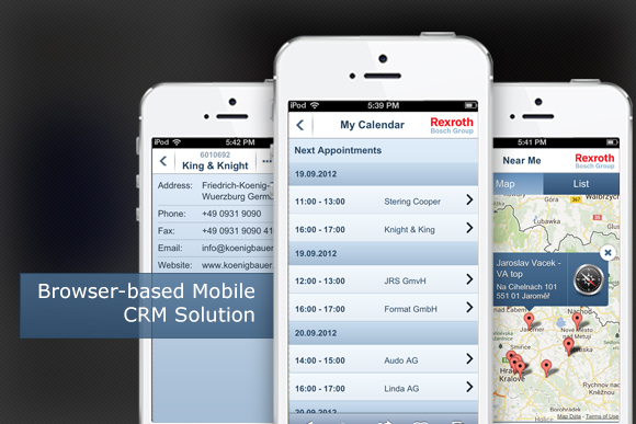 Browser-based Mobile CRM Solution