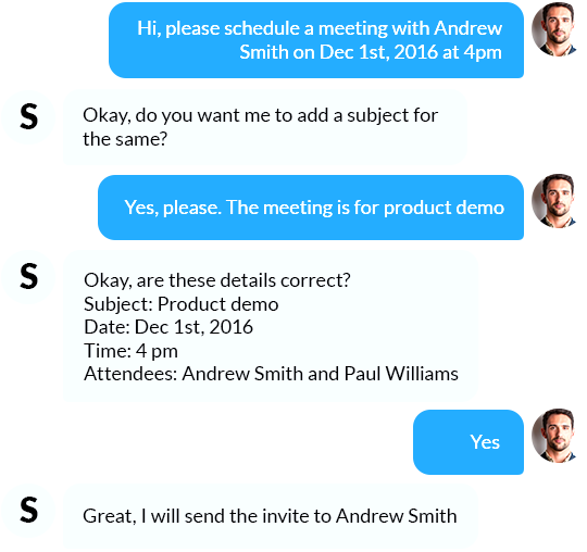 Schedule meetings in no time