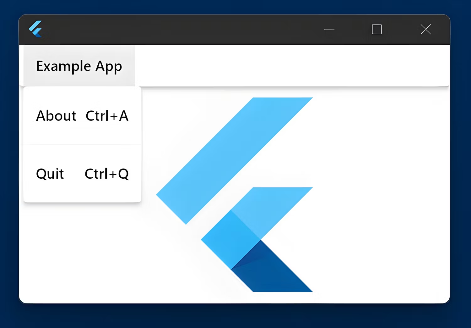 menu bar flutter app