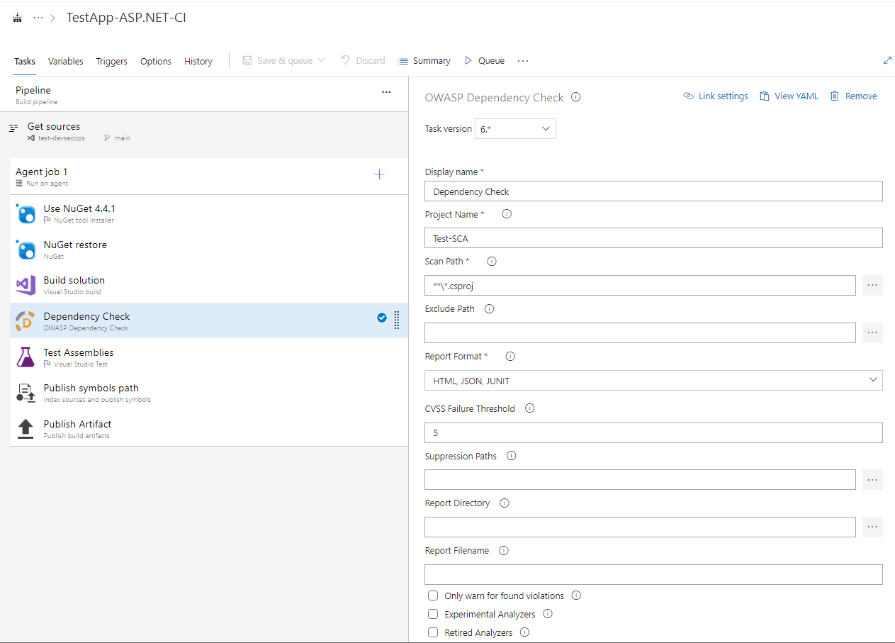 Azure DevOps pipeline