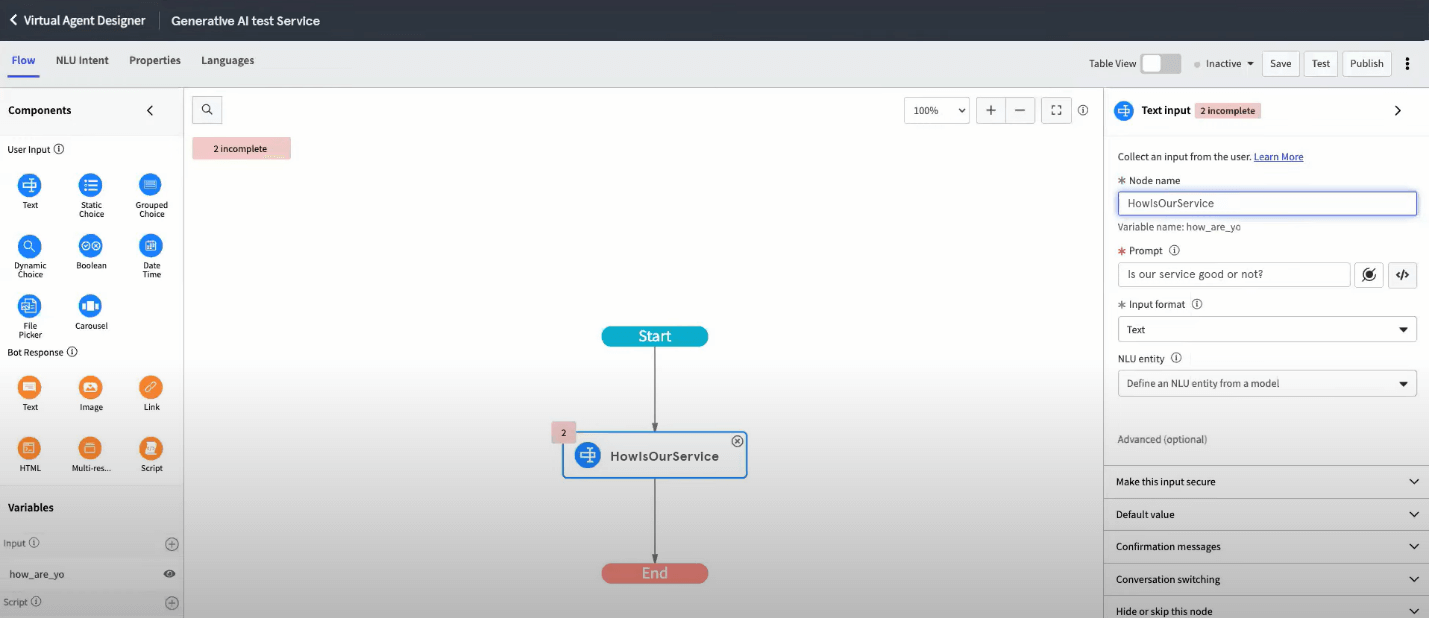 generative ai servicenow