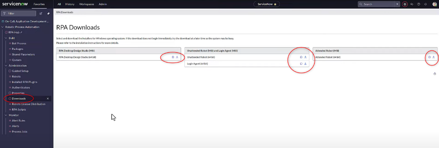 RPA with ServiceNow