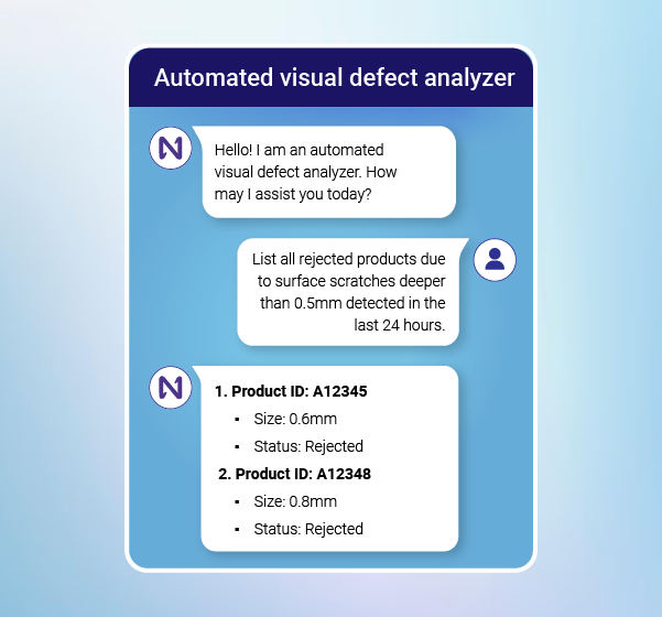 Automated visual defect analyzer